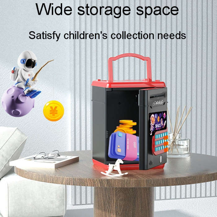13.5 x 12.3 x 19.5cm Space Astronaut Fingerprint Savings Jar Children Musical Password Money Bank...