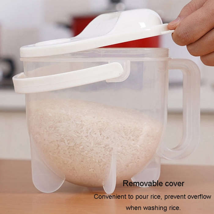 Home Kitchen Rice Washing Sieve Rice Washer Convection Plastic Rice Panner(Color Box)