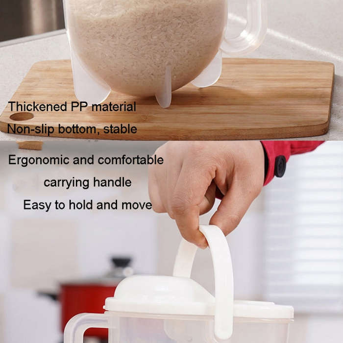 Home Kitchen Rice Washing Sieve Rice Washer Convection Plastic Rice Panner(Color Box)