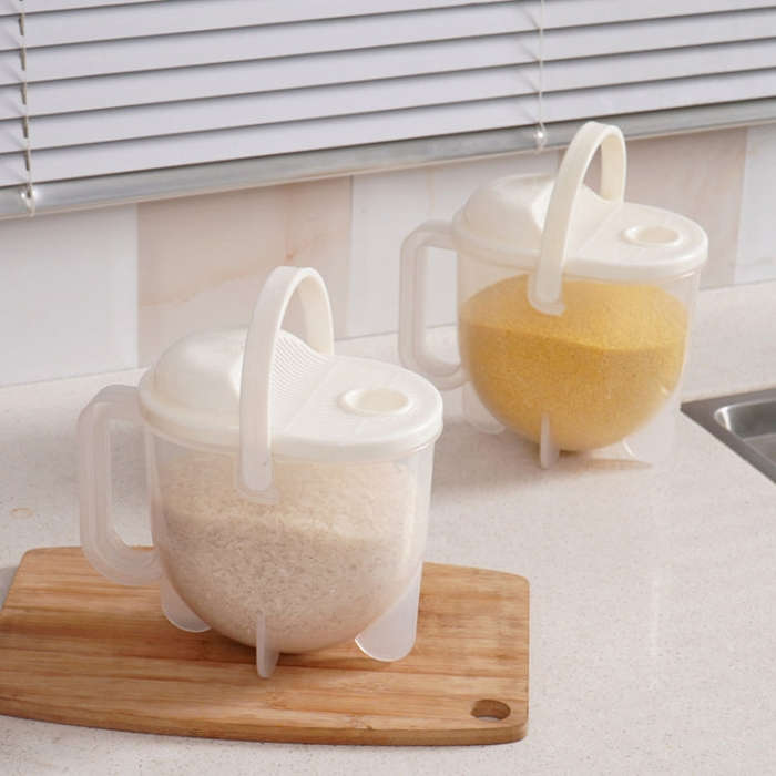 Home Kitchen Rice Washing Sieve Rice Washer Convection Plastic Rice Panner(Color Box)