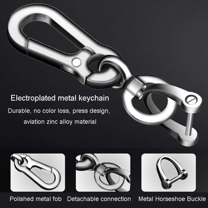 Car Key Anti Lost Woven Lanyard Pendant Keychain Cell Phone Number Plate(8 Horseshoe Buckle+Hand ...