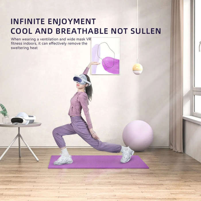 For PICO 4 Hibloks VR Glasses Face Cushion Widened Breathable Protector Pad, Spec: 2pcs PU Cotton
