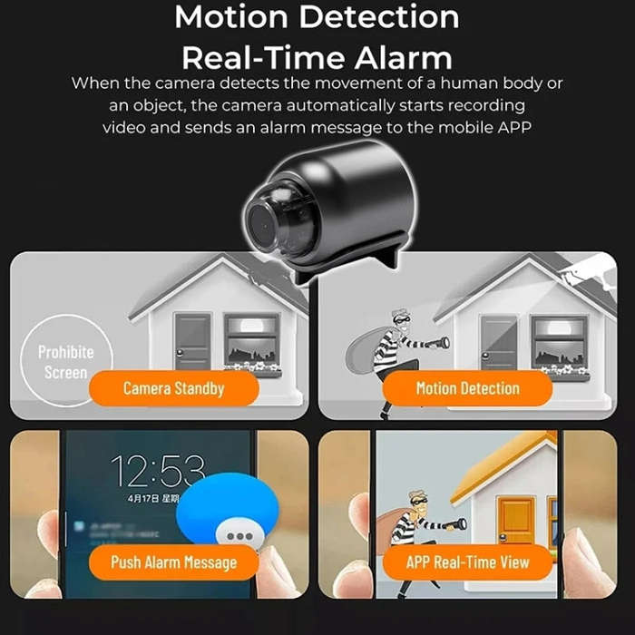 2 Million Pixel HD Home Smart WIFI Remote Mini 1080P Surveillance Camera, Specification: X5+64G