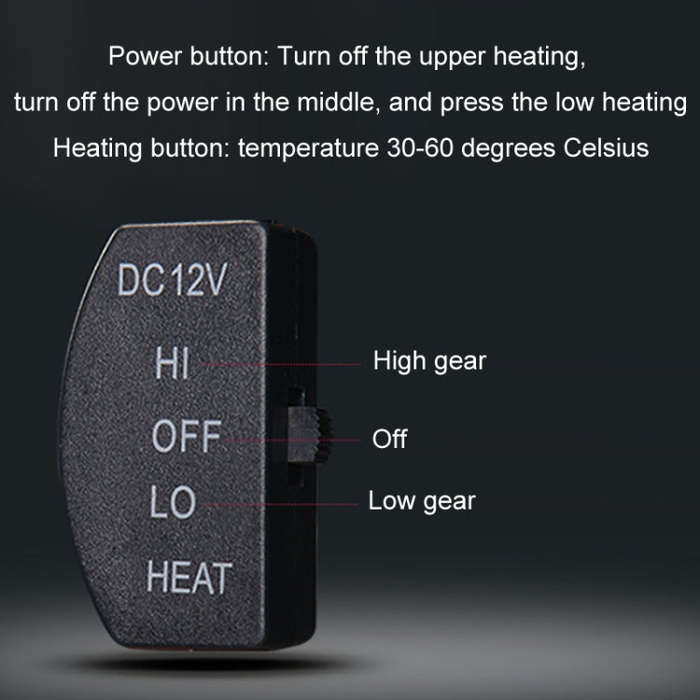 12V Car Winter Electric Heating Short Plush Seat Cushion, Color: Gray