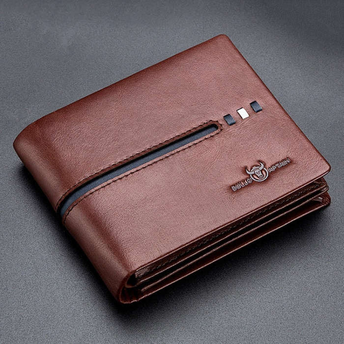 BULL CAPTAIN 0200 Large-capacity First-layer Cowhide Multi-card Slot Wallet RFID Anti-theft Card ...