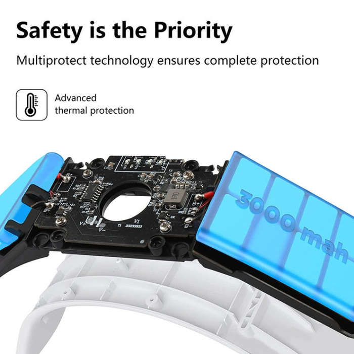 For Quest 3 Rechargeable Headband Adjustable Headstrap Built In 6000mAh Battery(White)