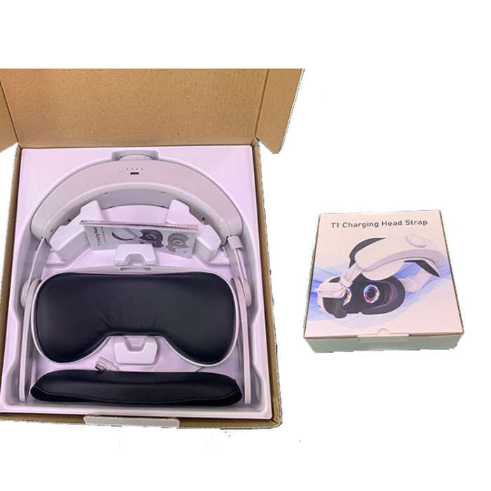 For Quest 3 Rechargeable Headband Adjustable Headstrap Built In 6000mAh Battery(White)