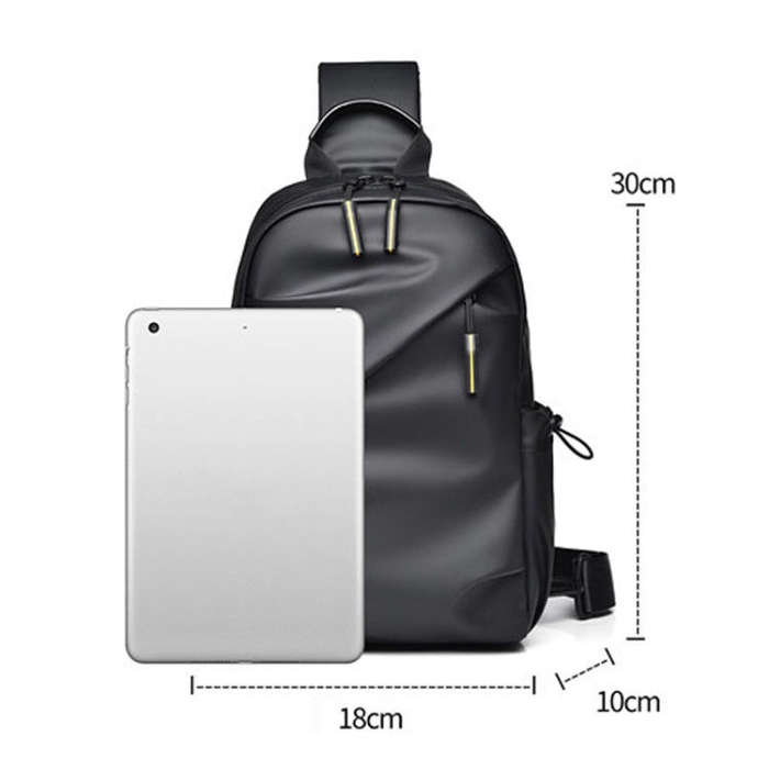 WEIXIER 2122 Casual Single-Shoulder Crossbody Chest Bag Large Capacity Waterproof Motorcycle Bag(...