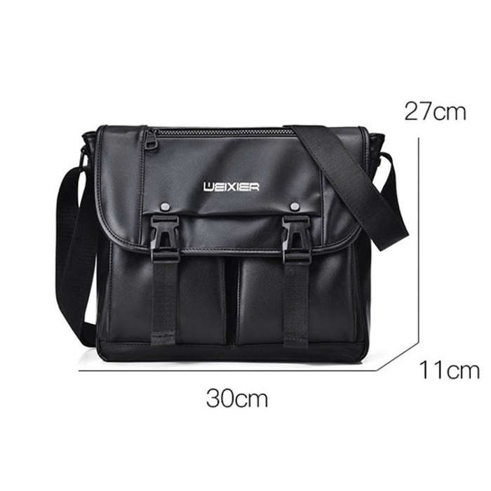 WEIXIER D269 Business Casual Mens Messenger Bag Large Capacity Workwear Functional Crossbody Pack...