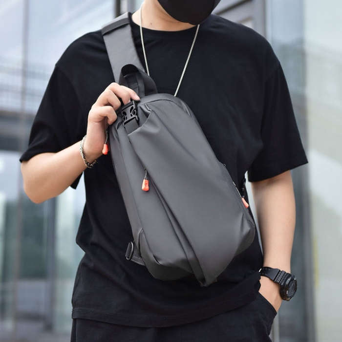 WEIXIER 6013 Casual Single-Shoulder Crossbody Packs Multifunctional Motorcycle Sports Chest Bag(B...