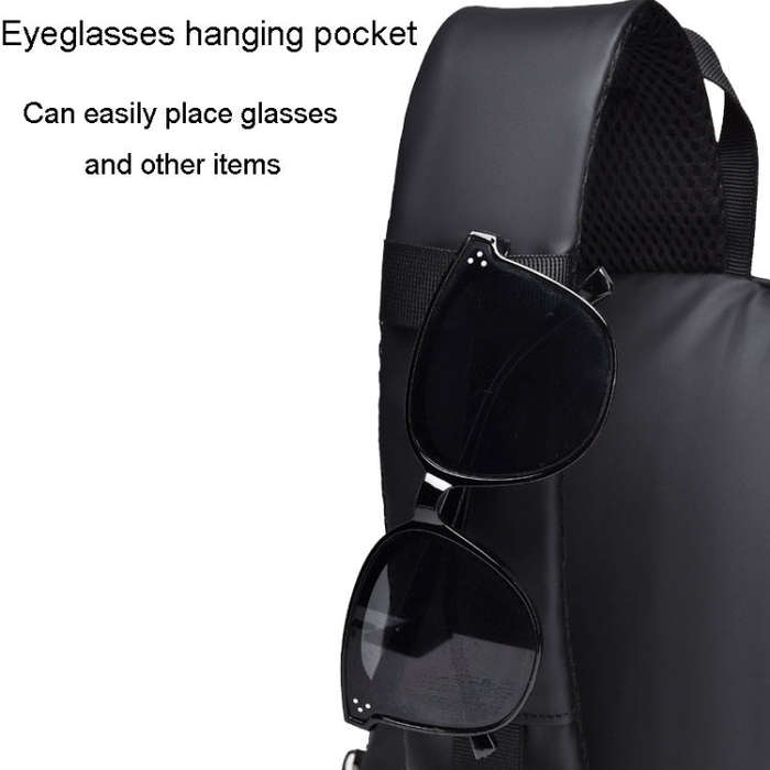 WEIXIER 6013 Casual Single-Shoulder Crossbody Packs Multifunctional Motorcycle Sports Chest Bag(B...