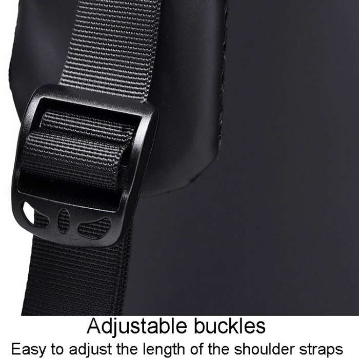 WEIXIER 6013 Casual Single-Shoulder Crossbody Packs Multifunctional Motorcycle Sports Chest Bag(B...