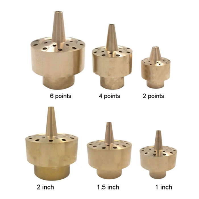 All Brass Flower Column Nozzle Inner Wire Garden Water Features Landscape Fountain Nozzle, Specif...