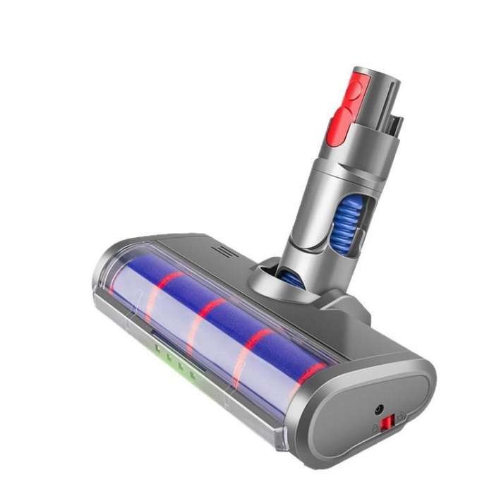 For Dyson V7-V11 G5 Vacuum Cleaner Soft Fleece Floor Brush With Dust Display LED Lamp