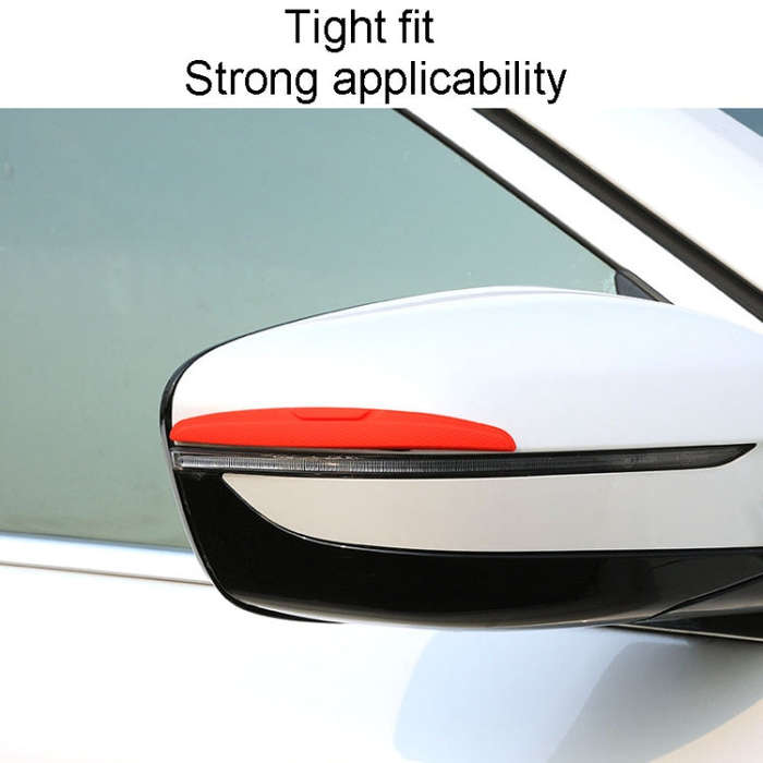 SAHNSHI 4pcs /Pack 7755 Car Door Anti-Collision Silicone Strip Bumper Mirror Thickening Decorativ...