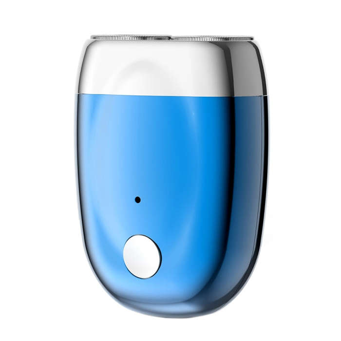 Double-head Mini Magnetic Shaver Portable Men Electric Shaver(Royal Blue)