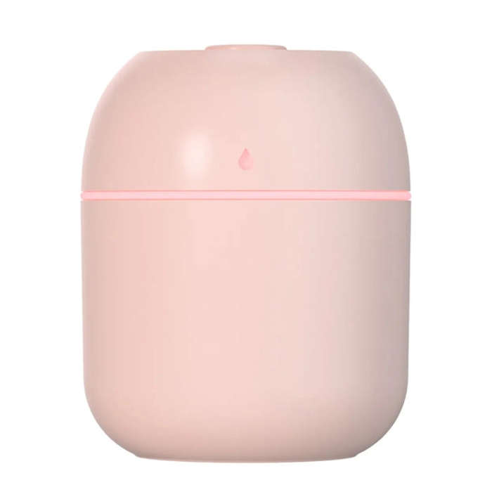 USB Plug-in Car Household Air Purification Water Drop Humidifier Large Capacity Sprayer(Pink)