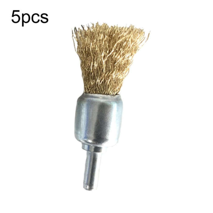 25x6x25mm 5pcs Wire Brush Industrial Grade Stainless Steel Rust Removal Wire Brush