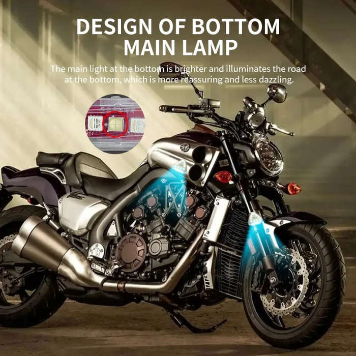 M7 Motorcycle Flashing Light Waterproof Long Duration Wireless Remote Control Modified Warning Li...