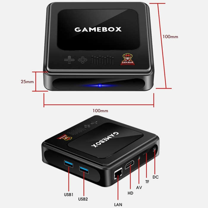 G10 GAMEBOX TV Box Dual System Wireless Android 3D Home 4K HD Game Console Support PS1 / PSP, Sty...