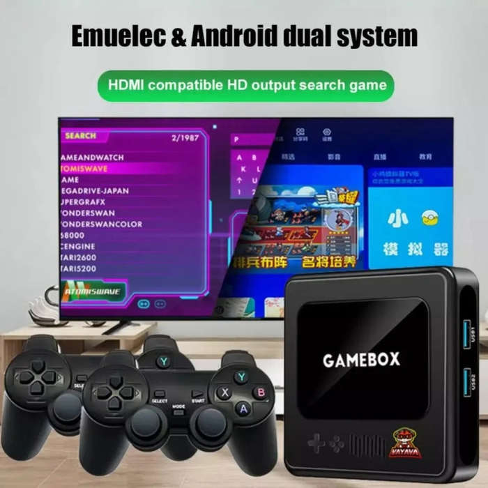 G10 GAMEBOX TV Box Dual System Wireless Android 3D Home 4K HD Game Console Support PS1 / PSP, Sty...