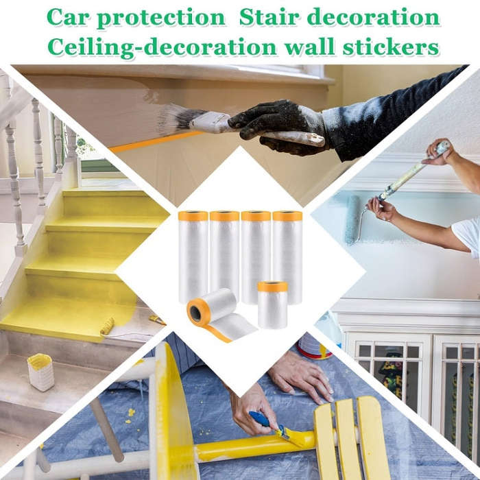 55cm x 20m Furniture Wall Decoration Dustproof Masking Film Car Protective Film