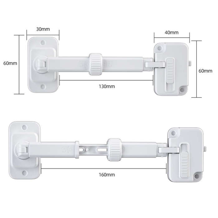 Window Limator Lock Children Safety Lock Anti-Theft Window Lock(Gray)