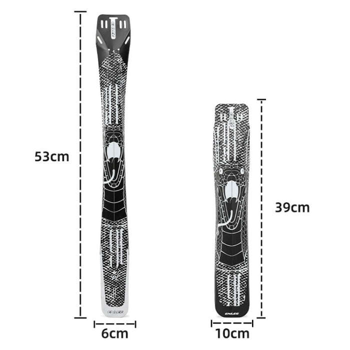 ENLEE E-641316 6pcs /Set Bicycle Extended Front And Rear Mudguards Road Bike Quick Detachable Fen...