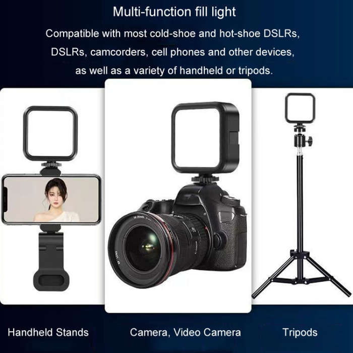 Portable Phone Desktop Live Fill Light Mini Pocket Light Shooting Camera Fill Lamp, Style: Flagsh...