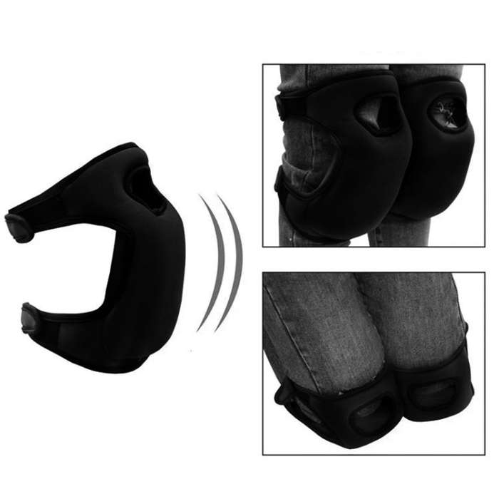 46x23cm Outdoor Garden Pruning Kneeling Mat Anti-Scratch Knee Pads(Black)