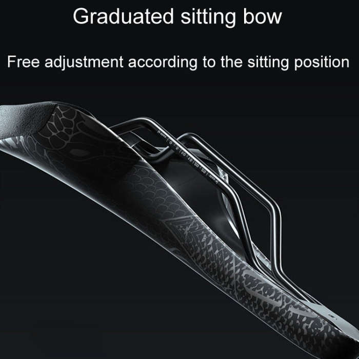 ENLEE ZD-B834 Bicycle Cushion Saddle Mountain Bike Shock Absorbing Seat, Style: Snake Head
