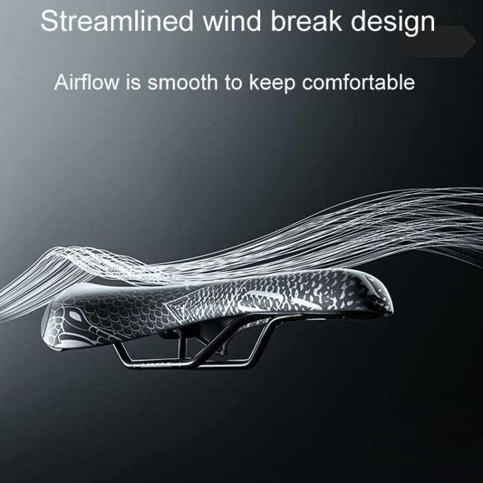 ENLEE ZD-B834 Bicycle Cushion Saddle Mountain Bike Shock Absorbing Seat, Style: Snake Head
