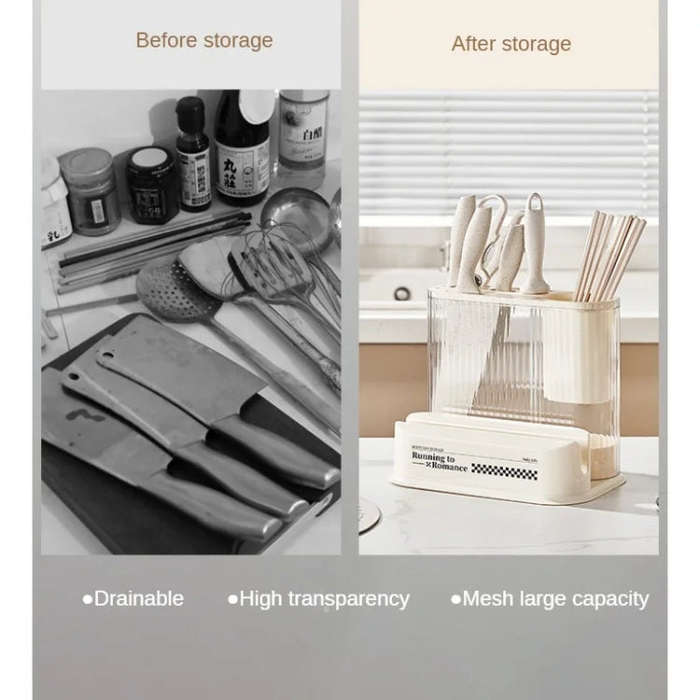 Cream Style Kitchen Storage Rack Knife Holder Chopping Board, Spec: Pot Lid Rack