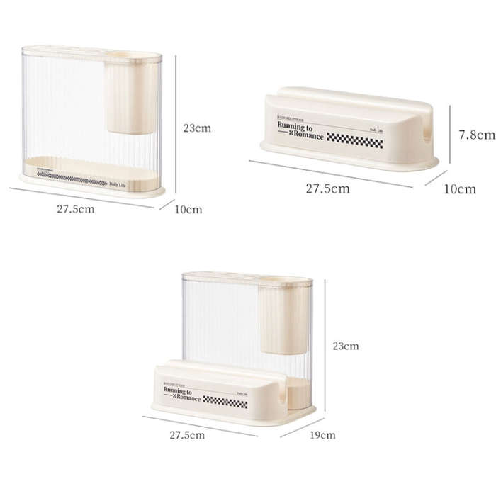 Cream Style Kitchen Storage Rack Knife Holder Chopping Board, Spec: Knife Rack