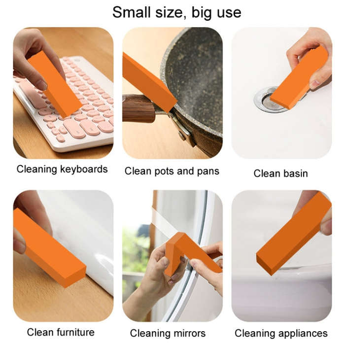 Stainless Steel Cleaning Eraser Household Kitchen Descale Water Rust Removal Stain Removal Cleani...