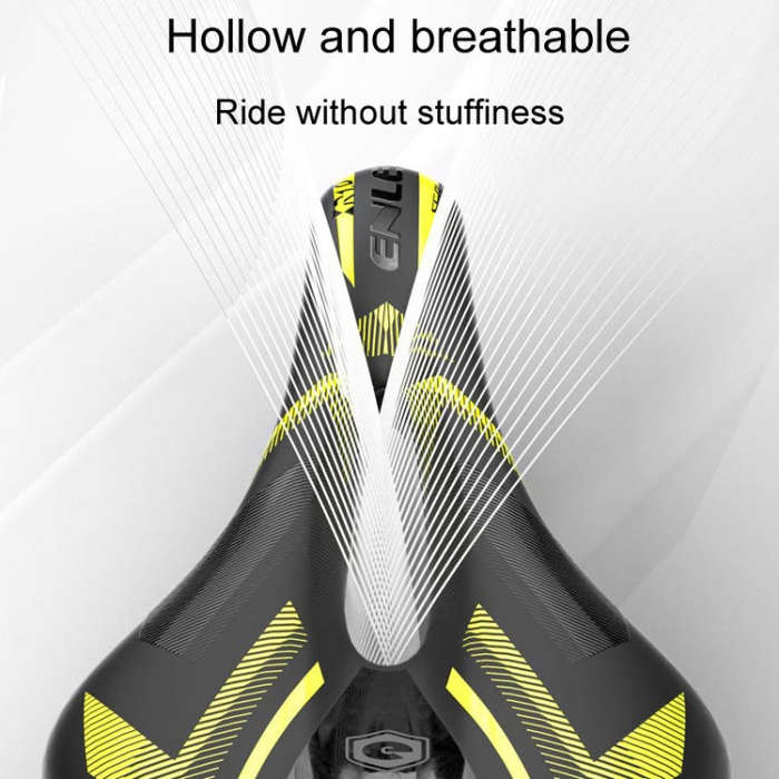 ENLEE E-ZD310 Bicycle Shockproof Cushion Outdoor Cycling Mountain Bike Saddle(Red)
