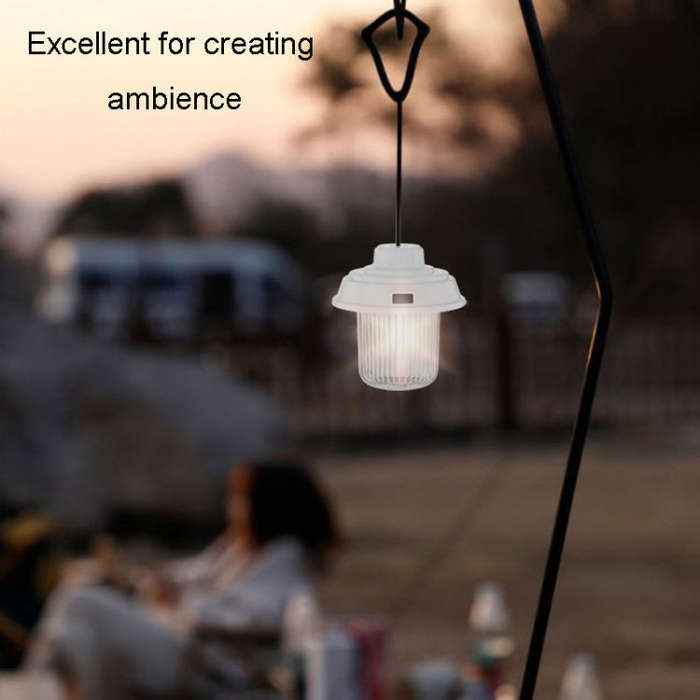 Outdoor LED Camping Light Canopy Hanging Lamp Portable Camping Tent Lights, Style: Battery Model ...