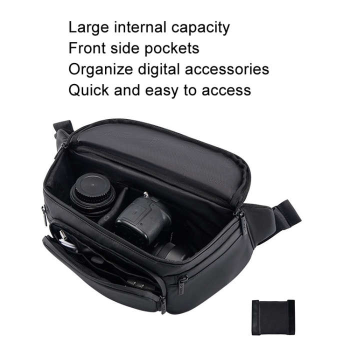 Cwatcun D105 Large Multi-functional Camera Waist Pack Simple and Lightweight Microslr Camera Bag ...