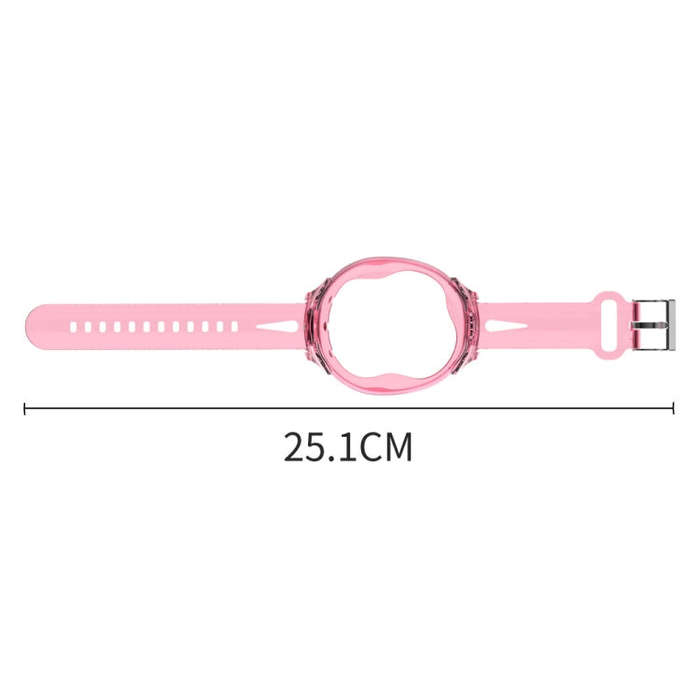 For Tamagotchi UNI (2023) Pet Game Machine Silicone Integrated Watch Strap Protective Case(Transp...