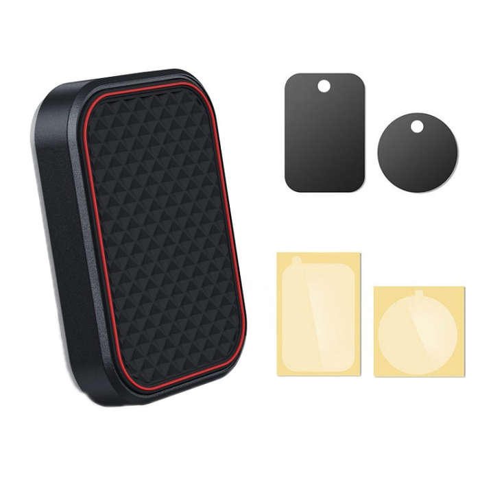 Flat Adhesive Magnetic Car Mobile Phone Navigation Holder(Red)