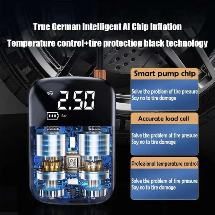 Car Portable Electric Tire Inflator Pump, Model: Wireless Standard