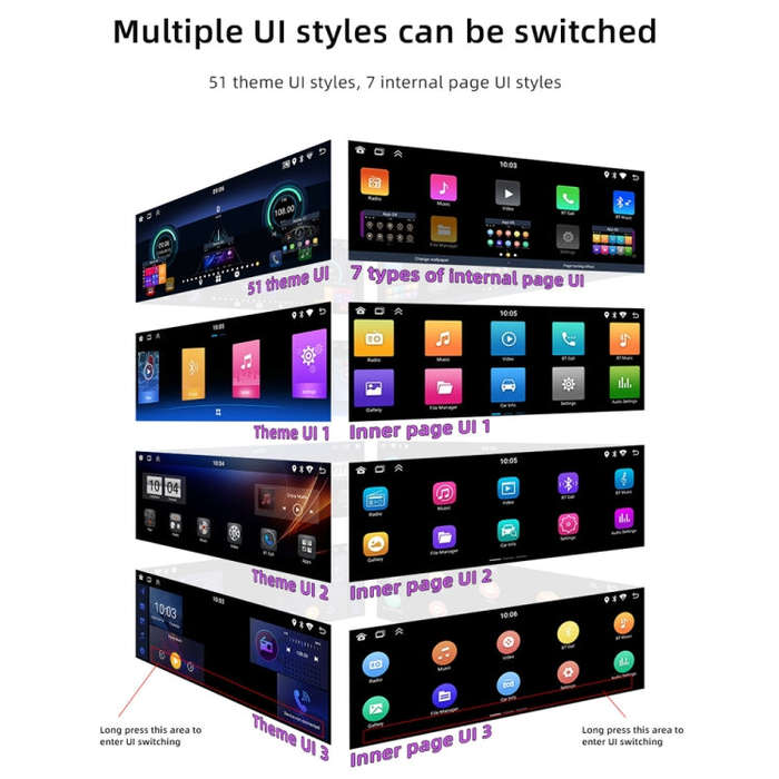 Car Universal Radio Wireless Bluetooth Hands-Free Android Navigation, Memory: 1+32G