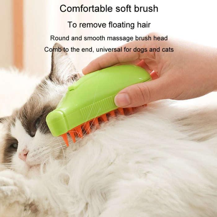Banana Shape Pet Spray Massage Comb Electrical Cleaning Brush Hair Removal Comb For Dogs And Cats...