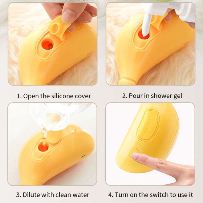 Banana Shape Pet Spray Massage Comb Electrical Cleaning Brush Hair Removal Comb For Dogs And Cats...