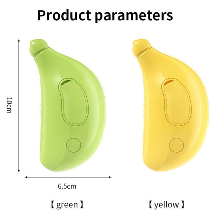 Banana Shape Pet Spray Massage Comb Electrical Cleaning Brush Hair Removal Comb For Dogs And Cats...