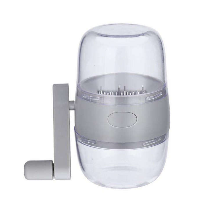 Household Dried Fruit Peanut Crusher Kitchen Hand Crank Nut Pulverizer(Grey)