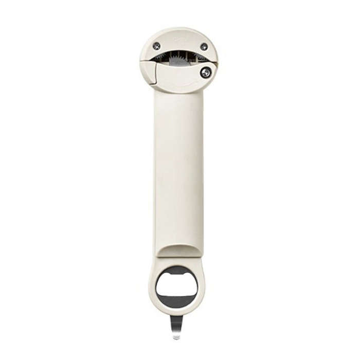Multifunctional Beer And Beverage Bottle Opener Magnetic Telescopic Cans And Caps Driver(Gray White)