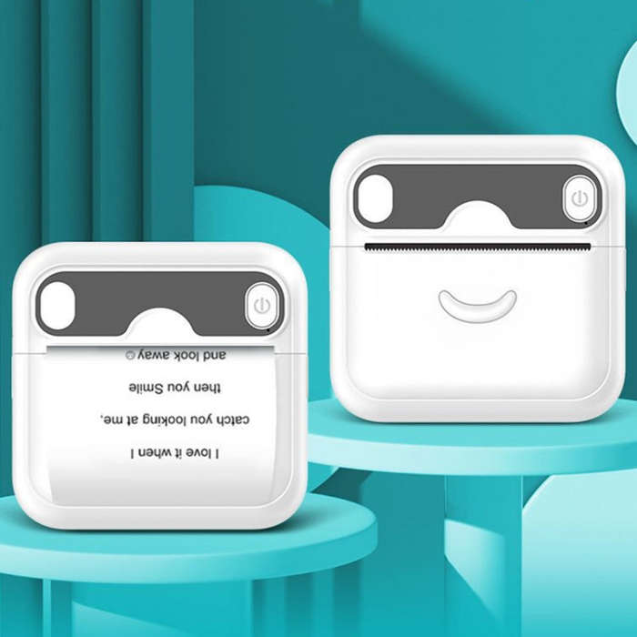 A32 Small Portable Self-adhesive Error Question Photo Label Bluetooth Pocket Thermal Printer(Engl...