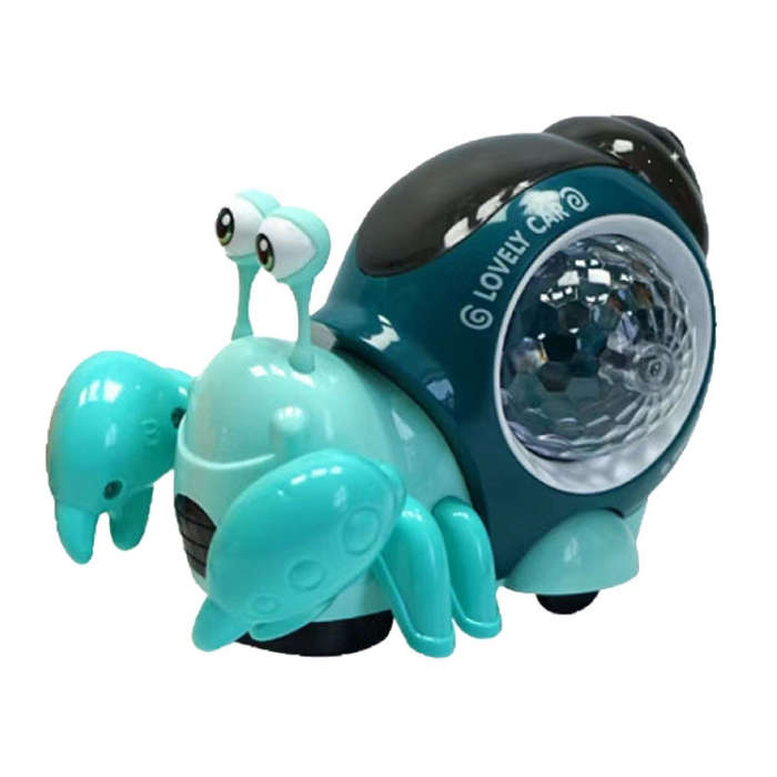 Crawling Hermit Crab Educational Electrical Toys Universal Music Light Projection Cartoon Childre...