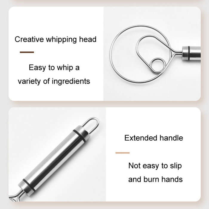 Stainless Steel Flour Mixer Flour And Egg Beaters Noodle Making Tools, Specification: Single Circle